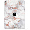 Rose Pink Marble & Digital Gold Frosted Foil V9 - Full Body Skin Decal for the Apple iPad Pro 12.9", 11", 10.5", 9.7", Air or Mini (All Models Available)