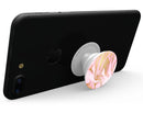 Rose Pink Marble & Digital Gold Frosted Foil V11 - Skin Kit for PopSockets and other Smartphone Extendable Grips & Stands