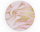 Rose Pink Marble & Digital Gold Frosted Foil V11 - Skin Kit for PopSockets and other Smartphone Extendable Grips & Stands