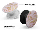 Rose Pink Marble & Digital Gold Frosted Foil V11 - Skin Kit for PopSockets and other Smartphone Extendable Grips & Stands