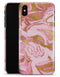 Rose Pink Marble & Digital Gold Frosted Foil V17 - iPhone X Clipit Case