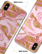 Rose Pink Marble & Digital Gold Frosted Foil V17 - iPhone X Clipit Case