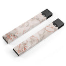 Rose Pink Marble & Digital Gold Frosted Foil V4 - Premium Decal Protective Skin-Wrap Sticker compatible with the Juul Labs vaping device