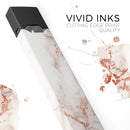 Rose Pink Marble & Digital Gold Frosted Foil V5 - Premium Decal Protective Skin-Wrap Sticker compatible with the Juul Labs vaping device