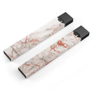 Rose Pink Marble & Digital Gold Frosted Foil V5 - Premium Decal Protective Skin-Wrap Sticker compatible with the Juul Labs vaping device