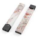 Rose Pink Marble & Digital Gold Frosted Foil V5 - Premium Decal Protective Skin-Wrap Sticker compatible with the Juul Labs vaping device