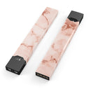 Rose Pink Marble & Digital Gold Frosted Foil V6 - Premium Decal Protective Skin-Wrap Sticker compatible with the Juul Labs vaping device