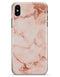 Rose Pink Marble & Digital Gold Frosted Foil V6 - iPhone X Clipit Case