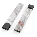 Rose Pink Marble & Digital Gold Frosted Foil V7 - Premium Decal Protective Skin-Wrap Sticker compatible with the Juul Labs vaping device