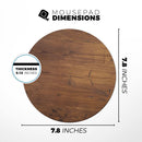Rough-Cut Wood Plank// WaterProof Rubber Foam Backed Anti-Slip Mouse Pad for Home Work Office or Gaming Computer Desk