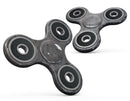 Rough Gray Scratched Surface Full-Body Fidget Spinner Skin-Kit