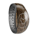 Rough Textured Dark Wooden Planks - Decal Skin Wrap Kit for the Disney Magic Band