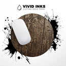Rough Textured Dark Wooden Planks// WaterProof Rubber Foam Backed Anti-Slip Mouse Pad for Home Work Office or Gaming Computer Desk