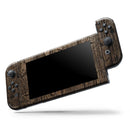 Rough Textured Dark Wooden Planks // Skin Decal Wrap Kit for Nintendo Switch Console & Dock, Joy-Cons, Pro Controller, Lite, 3DS XL, 2DS XL, DSi, or Wii - Vinyl Skin Wrap for Nintendo Switch 2, OLED, Lite, Pro Controller, Wii & Classic Handhelds