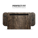 Rough Textured Dark Wooden Planks // Skin Decal Wrap Kit for Nintendo Switch Console & Dock, Joy-Cons, Pro Controller, Lite, 3DS XL, 2DS XL, DSi, or Wii - Vinyl Skin Wrap for Nintendo Switch 2, OLED, Lite, Pro Controller, Wii & Classic Handhelds