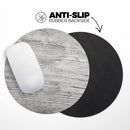Rough White Wood// WaterProof Rubber Foam Backed Anti-Slip Mouse Pad for Home Work Office or Gaming Computer Desk
