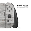 Rough White Wood // Skin Decal Wrap Kit for Nintendo Switch Console & Dock, Joy-Cons, Pro Controller, Lite, 3DS XL, 2DS XL, DSi, or Wii - Vinyl Skin Wrap for Nintendo Switch 2, OLED, Lite, Pro Controller, Wii & Classic Handhelds