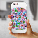 Rounded Flower Cluster iPhone 6/6s or 6/6s Plus 2-Piece Hybrid INK-Fuzed Case
