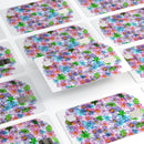 Rounded Flower Cluster - Premium Protective Decal Skin-Kit for the Apple Credit Card