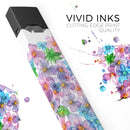 Rounded Flower Cluster - Premium Decal Protective Skin-Wrap Sticker compatible with the Juul Labs vaping device