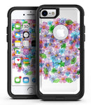 Rounded Flower Cluster - iPhone 7 or 7 Plus Commuter Case Skin Kit