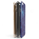 Royal Blue Abstract Geometric Shapes iPhone 6/6s or 6/6s Plus 2-Piece Hybrid INK-Fuzed Case
