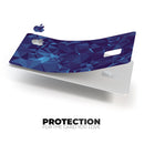 Royal Blue Abstract Geometric Shapes - Premium Protective Decal Skin-Kit for the Apple Credit Card