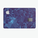 Royal Blue Abstract Geometric Shapes - Premium Protective Decal Skin-Kit for the Apple Credit Card