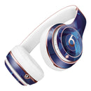 Royal Blue Abstract Geometric Shapes Full-Body Skin Kit for the Beats by Dre Solo 3 Wireless Headphones