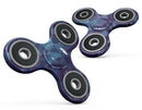Royal Blue Abstract Geometric Shapes Full-Body Fidget Spinner Skin-Kit
