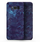 Royal Blue Abstract Geometric Shapes - Samsung Galaxy S8 Full-Body Skin Kit