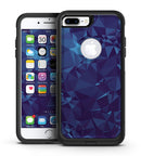 Royal Blue Abstract Geometric Shapes - iPhone 7 or 7 Plus Commuter Case Skin Kit