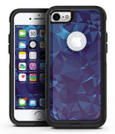 Royal Blue Abstract Geometric Shapes - iPhone 7 or 7 Plus Commuter Case Skin Kit
