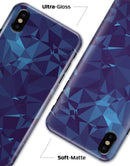 Royal Blue Abstract Geometric Shapes - iPhone X Clipit Case