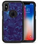 Royal Blue Abstract Geometric Shapes - iPhone X OtterBox Case & Skin Kits