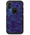 Royal Blue Abstract Geometric Shapes - iPhone X OtterBox Case & Skin Kits