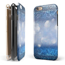 Royal Blue and Silver Glowing Orbs of Light iPhone 6/6s or 6/6s Plus 2-Piece Hybrid INK-Fuzed Case