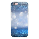 Royal Blue and Silver Glowing Orbs of Light iPhone 6/6s or 6/6s Plus 2-Piece Hybrid INK-Fuzed Case