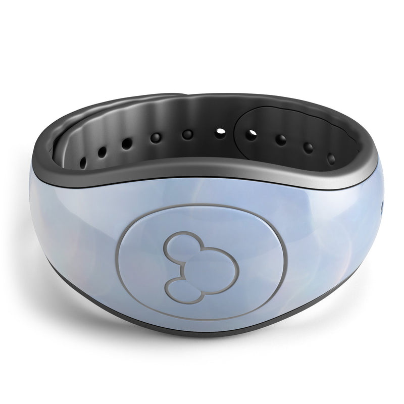 Royal Blue and Silver Glowing Orbs of Light - Decal Skin Wrap Kit for the Disney Magic Band