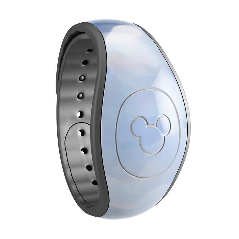 Royal Blue and Silver Glowing Orbs of Light - Decal Skin Wrap Kit for the Disney Magic Band