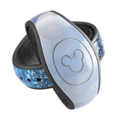 Royal Blue and Silver Glowing Orbs of Light - Decal Skin Wrap Kit for the Disney Magic Band