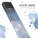 Royal Blue and Silver Glowing Orbs of Light - Premium Decal Protective Skin-Wrap Sticker compatible with the Juul Labs vaping device