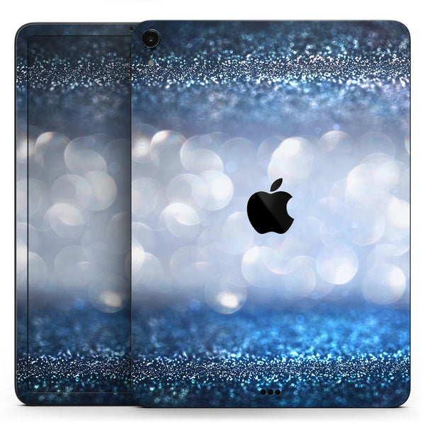 Royal Blue and Silver Glowing Orbs of Light - Full Body Skin Decal for the Apple iPad Pro 12.9", 11", 10.5", 9.7", Air or Mini (All Models Available)