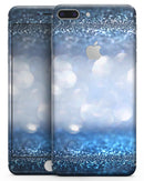 Royal Blue and Silver Glowing Orbs of Light - Skin-kit for the iPhone 8 or 8 Plus