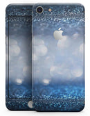 Royal Blue and Silver Glowing Orbs of Light - Skin-kit for the iPhone 8 or 8 Plus