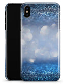 Royal Blue and Silver Glowing Orbs of Light - iPhone X Clipit Case