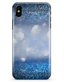 Royal Blue and Silver Glowing Orbs of Light - iPhone X Clipit Case