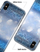 Royal Blue and Silver Glowing Orbs of Light - iPhone X Clipit Case