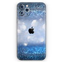Royal Blue and Silver Glowing Orbs of Light - Protective Skin Wrap & Decal – Compatible with iPhone SE to iPhone 17 Pro Max (All Models)