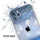 Royal Blue and Silver Glowing Orbs of Light - Protective Skin Wrap & Decal – Compatible with iPhone SE to iPhone 17 Pro Max (All Models)